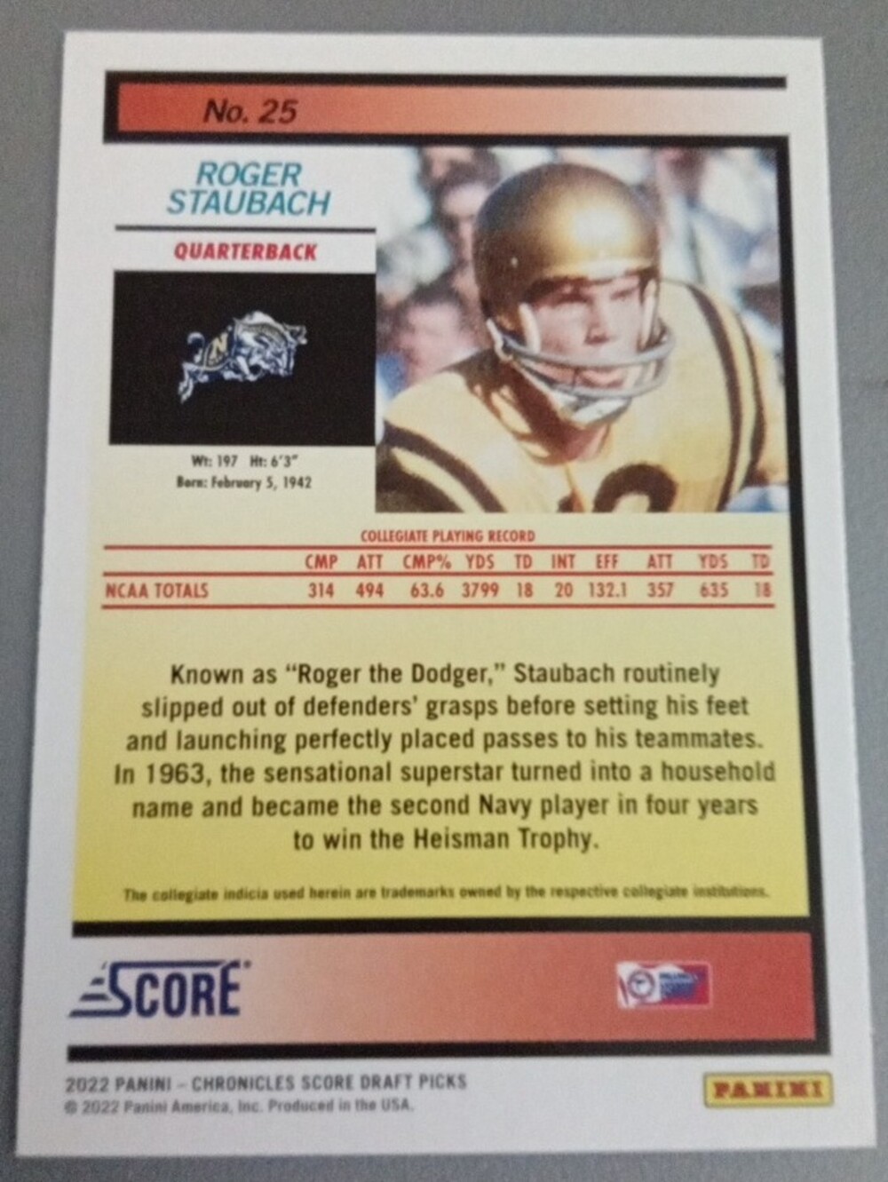 Panini Roger Staubach Football Trading Card Lot. - Picture 14 of 16